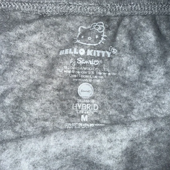Sanrio Hello Kitty Women's Skirt Grey Size M NWT Elastic Waist Drawstring - Picture 5 of 8